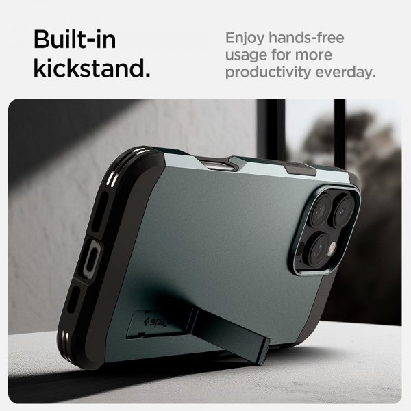 Spigen iPhone 16 Pro Deksel Tough Armor MagFit Abyss Green