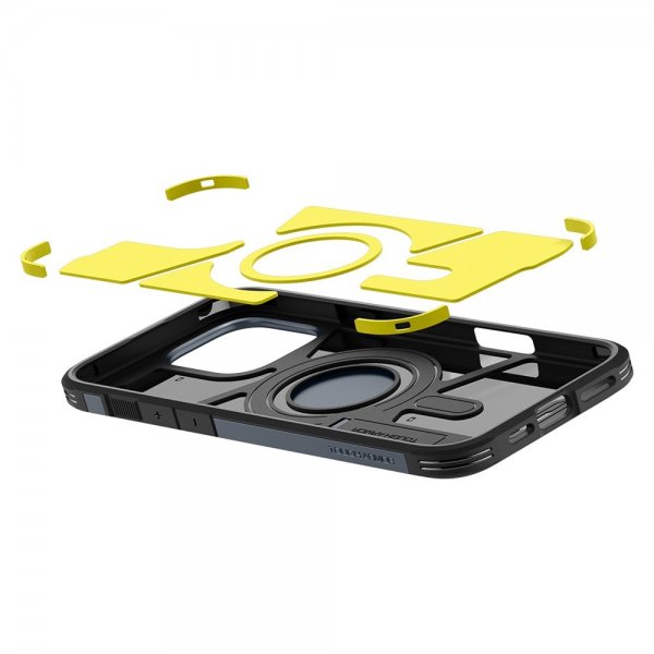 Spigen iPhone 16 Pro Deksel Tough Armor MagFit Metal Slate