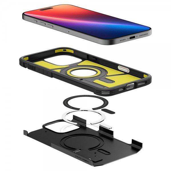 Spigen iPhone 16 Pro Deksel Tough Armor T MagFit Svart