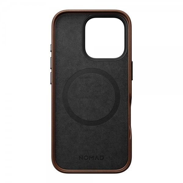Nomad iPhone 16 Pro Deksel Traditional Leather Case Brun