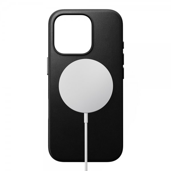 Nomad iPhone 16 Pro Deksel Traditional Leather Case Svart