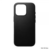 Nomad iPhone 16 Pro Deksel Traditional Leather Case Svart
