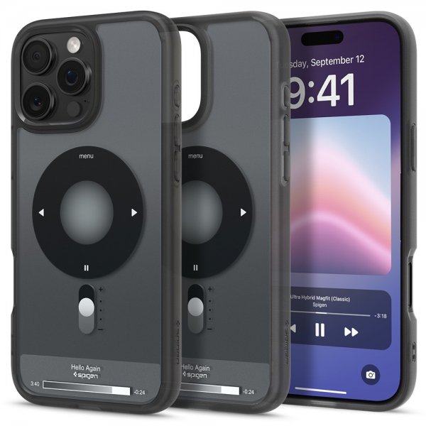 Spigen iPhone 16 Pro Deksel Ultra Hybrid Classic MagFit Svart