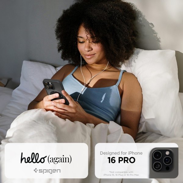 Spigen iPhone 16 Pro Deksel Ultra Hybrid Classic MagFit Svart