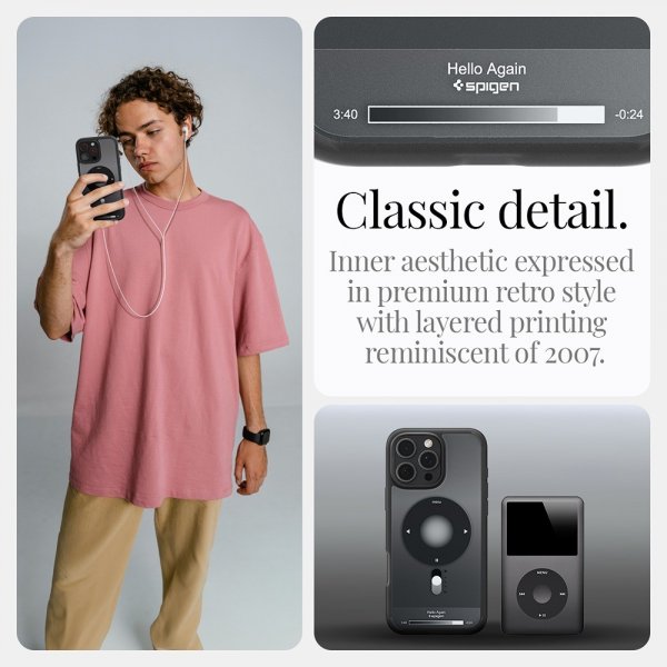 Spigen iPhone 16 Pro Deksel Ultra Hybrid Classic MagFit Svart