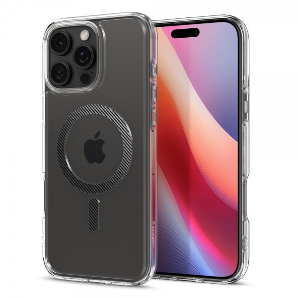 Spigen iPhone 16 Pro Deksel Ultra Hybrid MagFit Carbon Fiber