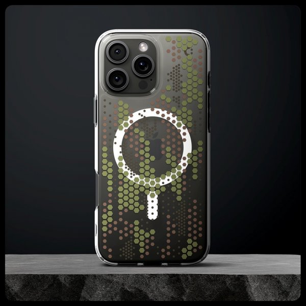 Spigen iPhone 16 Pro Deksel Ultra Hybrid MagFit Digital Camo