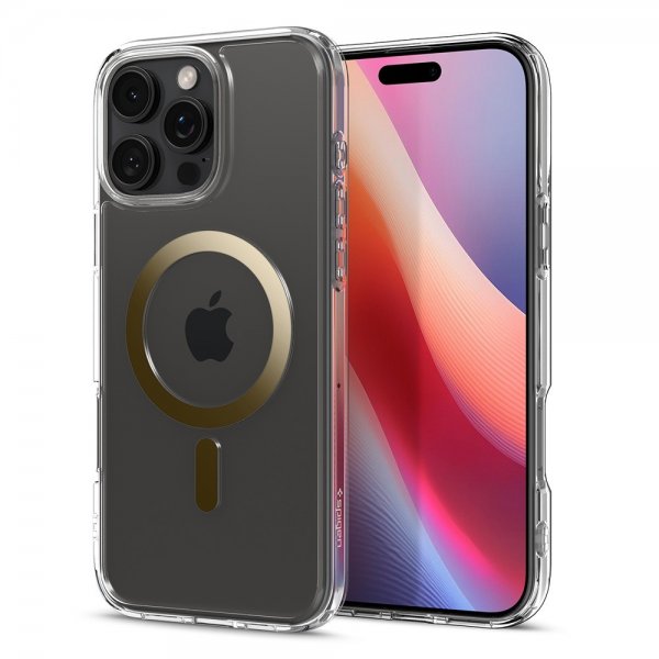 Spigen iPhone 16 Pro Deksel Ultra Hybrid MagFit Gull
