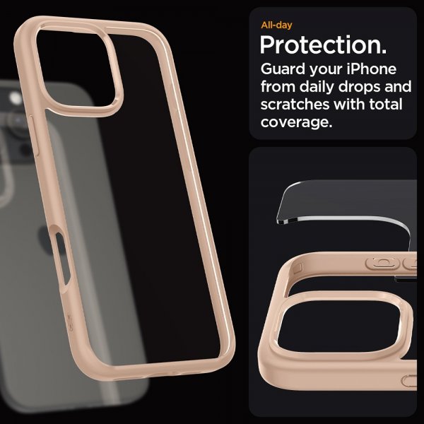 Spigen iPhone 16 Pro Deksel Ultra Hybrid Rose Titanium