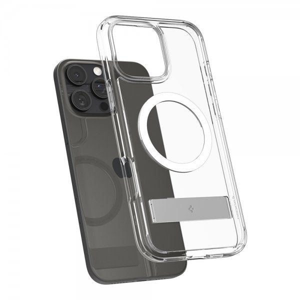Spigen iPhone 16 Pro Deksel Ultra Hybrid S MagFit Crystal Clear