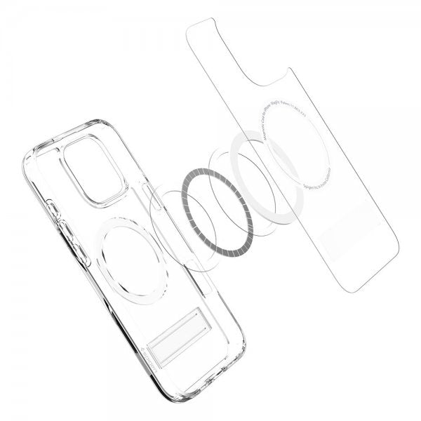 Spigen iPhone 16 Pro Deksel Ultra Hybrid S MagFit Crystal Clear