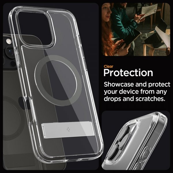 Spigen iPhone 16 Pro Deksel Ultra Hybrid S MagFit Graphite