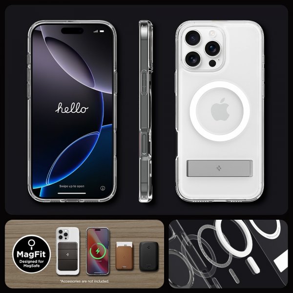 Spigen iPhone 16 Pro Deksel Ultra Hybrid S MagFit Graphite