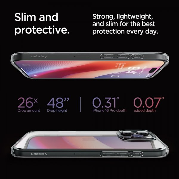 Spigen iPhone 16 Pro Deksel Ultra Hybrid Space Crystal