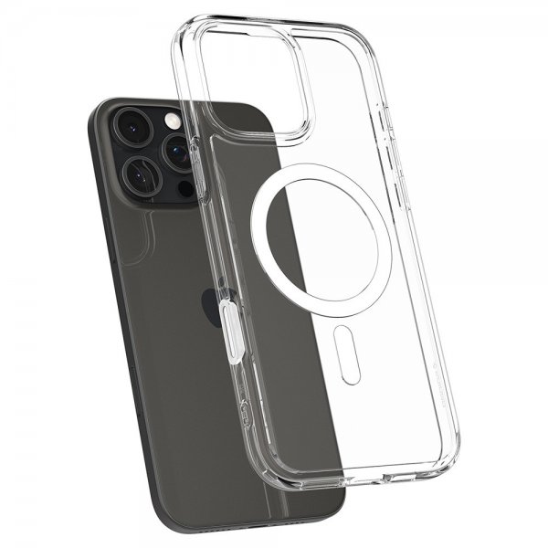 Spigen iPhone 16 Pro Deksel Ultra Hybrid T MagFit Clear White