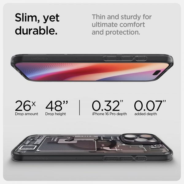 Spigen iPhone 16 Pro Deksel Ultra Hybrid Zero One MagFit Svart