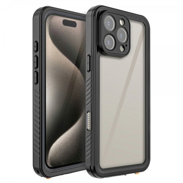 Redpepper iPhone 16 Pro Deksel Vanntett IP68 Svart