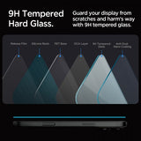 Spigen iPhone 16 Pro/iPhone 17/17 Pro Skjermbeskytter GLAS.tR EZ Fit 2-pakning
