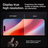 Spigen iPhone 16 Pro/iPhone 17/17 Pro Skjermbeskytter GLAS.tR EZ Fit 2-pakning