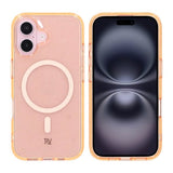 Rvelon iPhone 16 Deksel Glitter MagSafe Gull