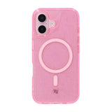 Rvelon iPhone 16 Deksel Glitter MagSafe Rosa