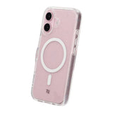Rvelon iPhone 16 Deksel Glitter MagSafe Hvit