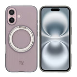 Rvelon iPhone 16 Deksel Roterbart Stativ Grå