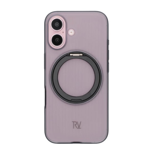 Rvelon iPhone 16 Deksel Roterbart Stativ Svart