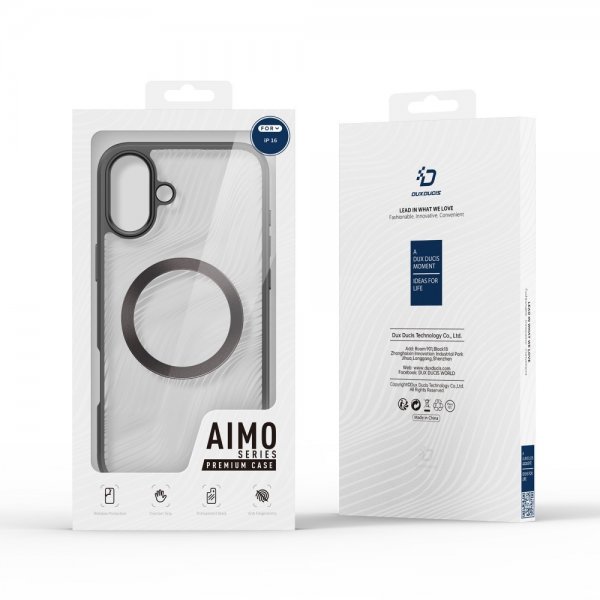 Dux Ducis iPhone 16 Deksel Aimo Series MagSafe Svart
