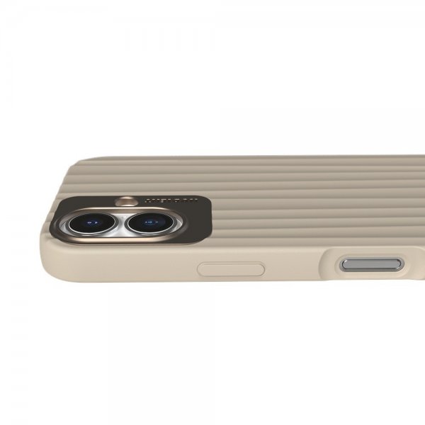 Nudient iPhone 16 Deksel Bold MagSafe Linen Beige