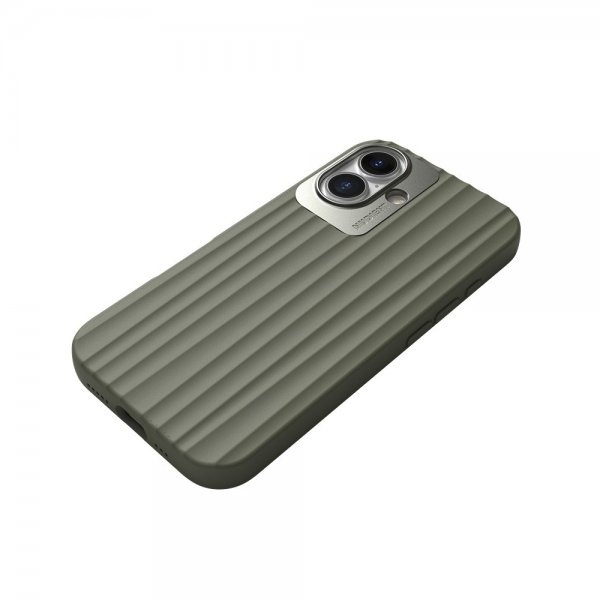 Nudient iPhone 16 Deksel Bold MagSafe Olive Green