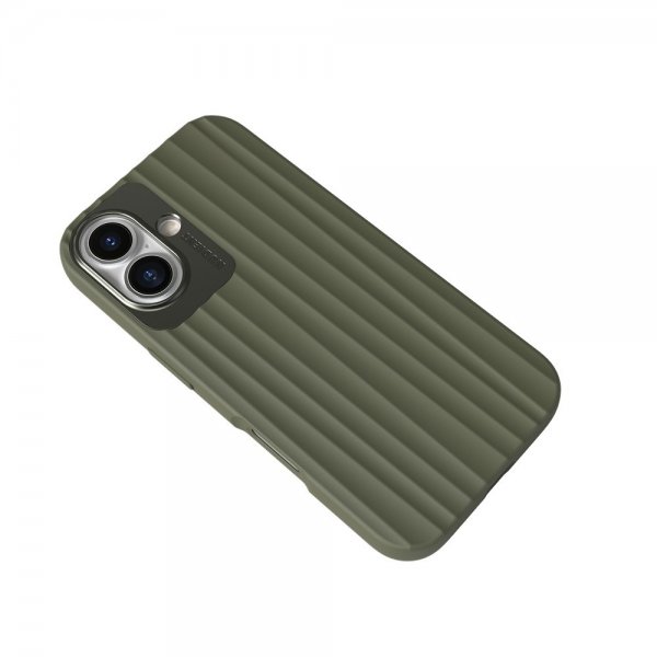 Nudient iPhone 16 Deksel Bold MagSafe Olive Green