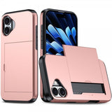 iPhone 16 Deksel Card Slide Rosegull