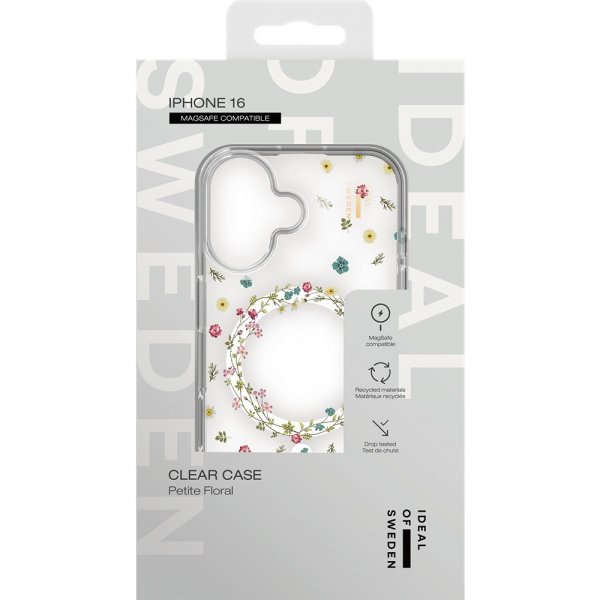 Ideal of Sweden iPhone 16 Deksel Clear Case MagSafe Petite Floral