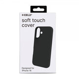Celly iPhone 16 Deksel CROMO Svart