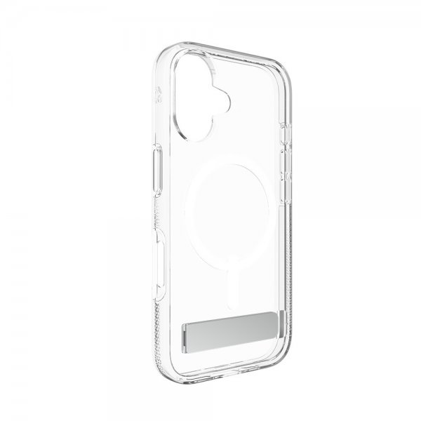 Zagg iPhone 16 Deksel Crystal Palace Snap Kickstand Transparent
