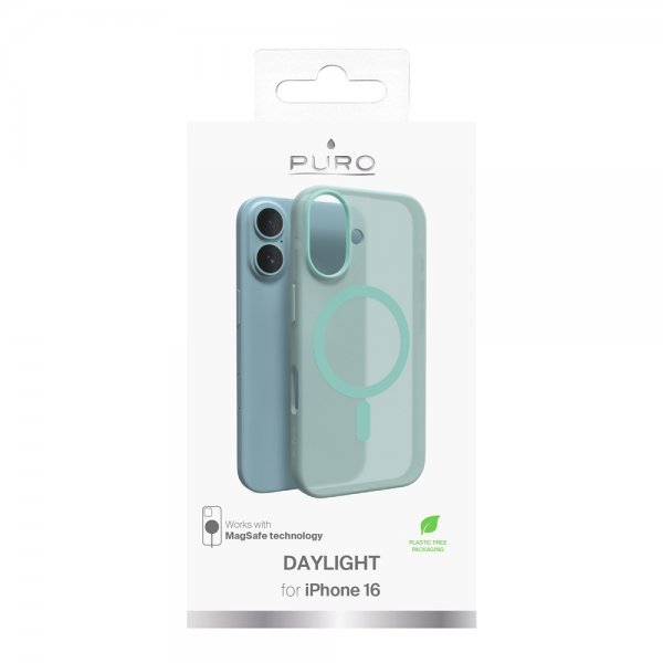 Puro iPhone 16 Deksel Daylight MagSafe Grønn