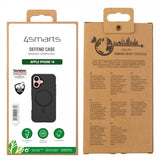4smarts iPhone 16 Deksel Defend Case Ultimag Svart