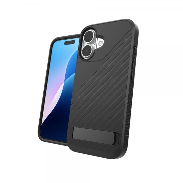 Zagg iPhone 16 Deksel Denali Snap Kickstand Svart