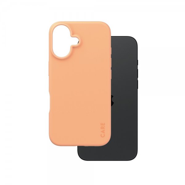 CARE by PanzerGlass iPhone 16 Deksel Fashionable Peachy