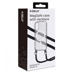 Celly iPhone 16 Deksel Freedom Necklace MagSafe Transparent