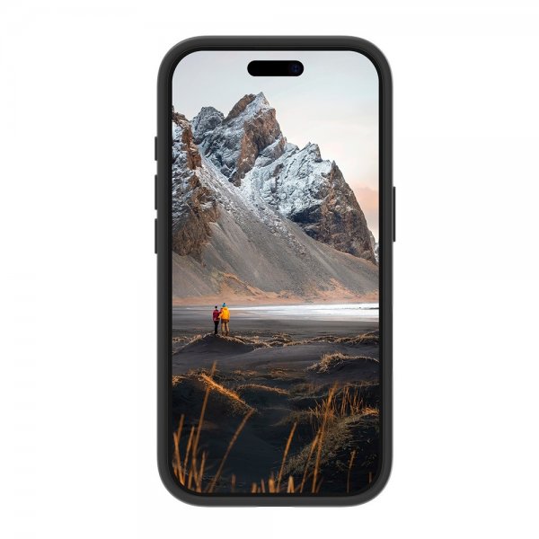dbramante1928 iPhone 16 Deksel Iceland Ultra D3O MagSafe Kickstand Svart