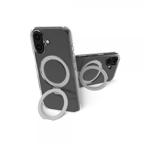 dbramante1928 iPhone 16 Deksel Iceland Ultra D3O MagSafe Kickstand Transparent