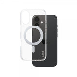 CARE by PanzerGlass iPhone 16 Deksel Kickstand MagSafe Sølv