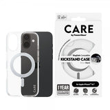CARE by PanzerGlass iPhone 16 Deksel Kickstand MagSafe Sølv