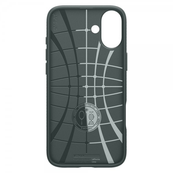Spigen iPhone 16 Deksel Liquid Air Abyss Green