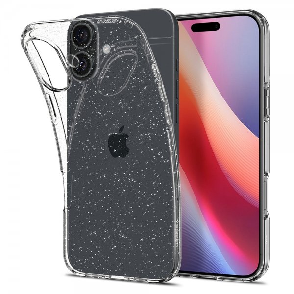 Spigen iPhone 16 Deksel Liquid Crystal Glitter Crystal Quartz
