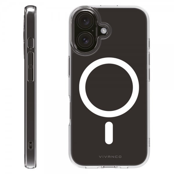 Vivanco iPhone 16 Deksel Mag Clear Transparent
