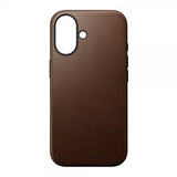 Nomad iPhone 16 Deksel Modern Leather Case Brun