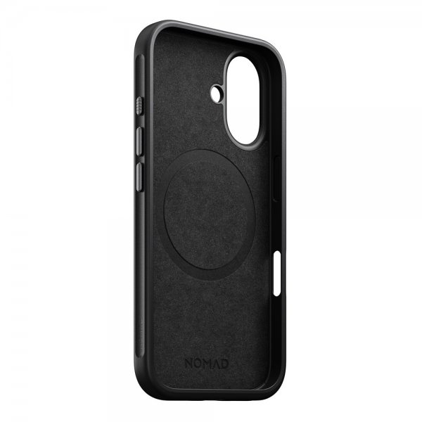 Nomad iPhone 16 Deksel Modern Leather Case Svart